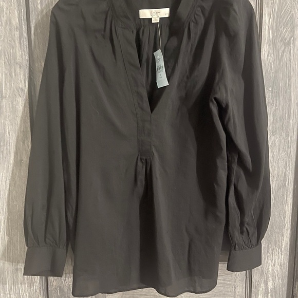 LOFT Tops - M73 LOFT Black Blouse